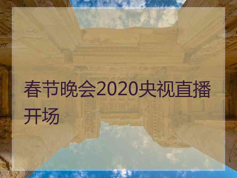 春节晚会2020央视直播开场