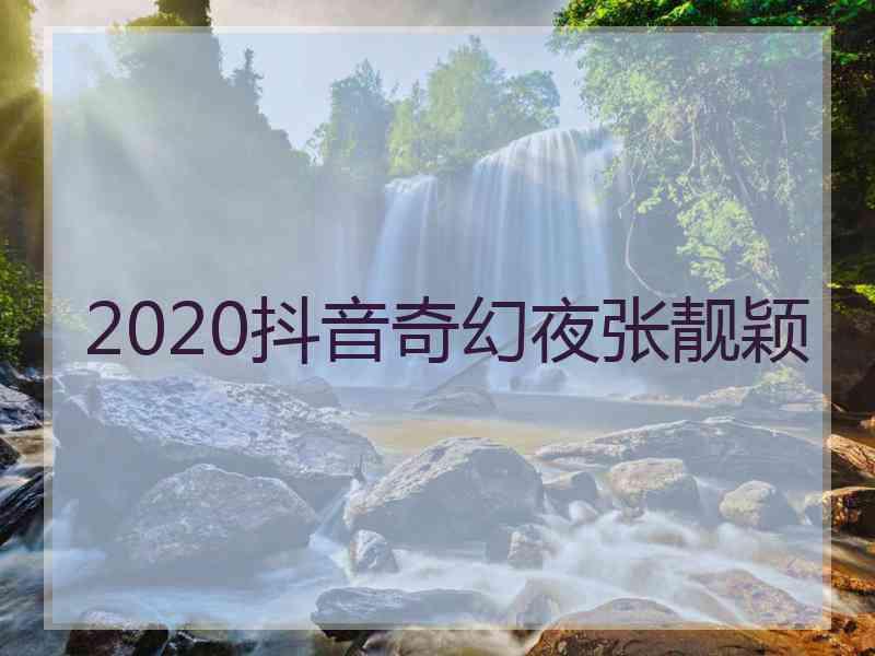 2020抖音奇幻夜张靓颖