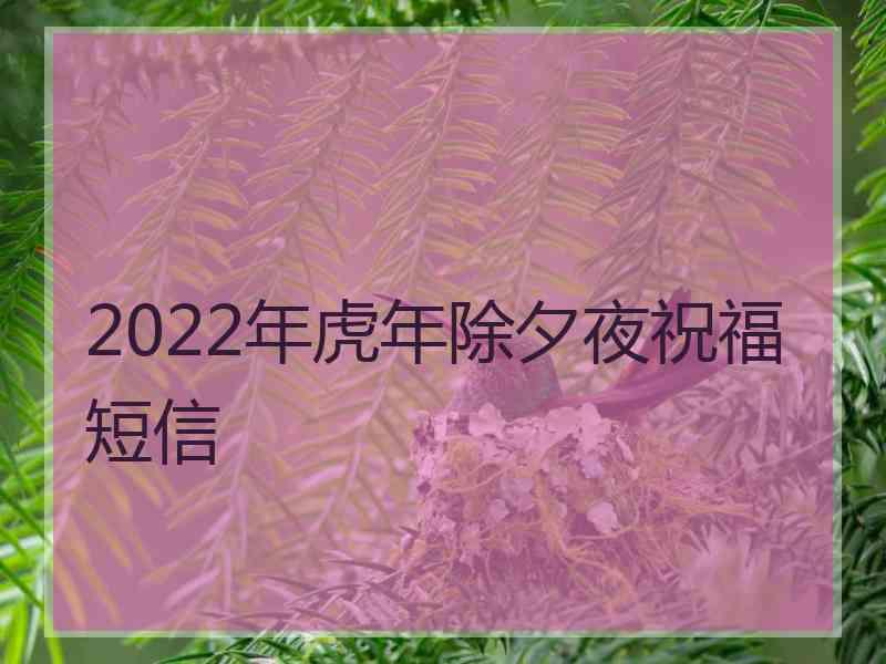 2022年虎年除夕夜祝福短信