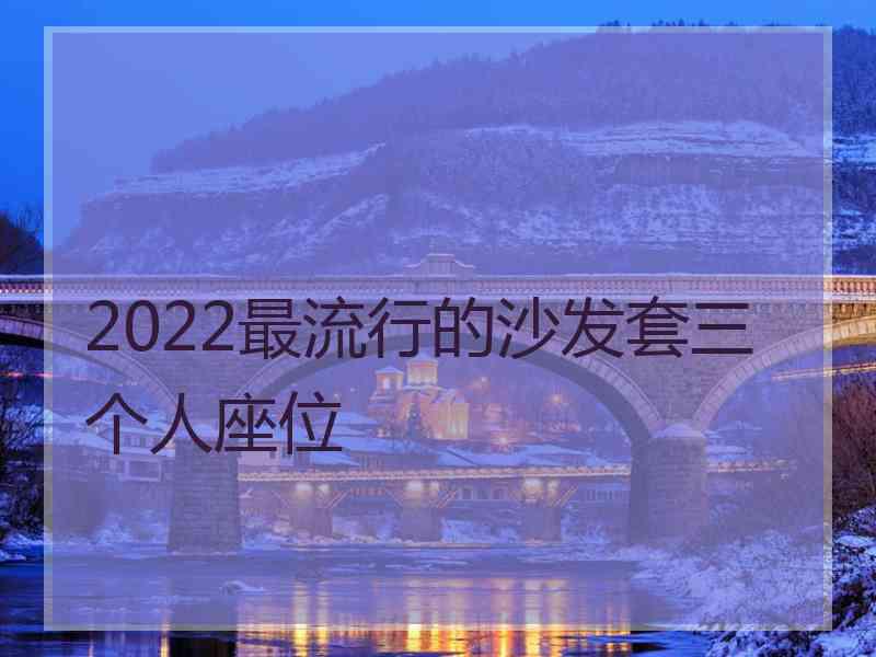 2022最流行的沙发套三个人座位