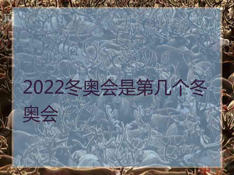 2022冬奥会是第几个冬奥会