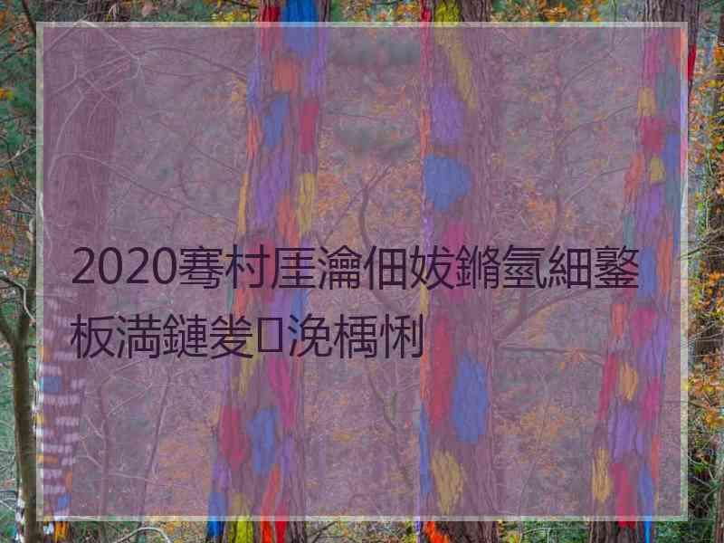 2020骞村厓瀹佃妭鏅氫細鐜板満鏈夎浼楀悧