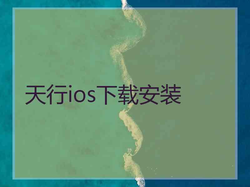 天行ios下载安装