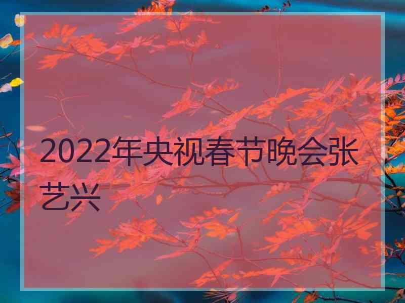 2022年央视春节晚会张艺兴