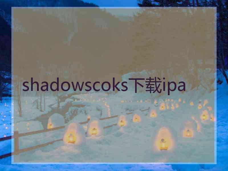 shadowscoks下载ipa