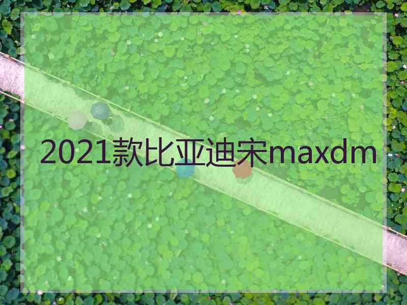 2021款比亚迪宋maxdm