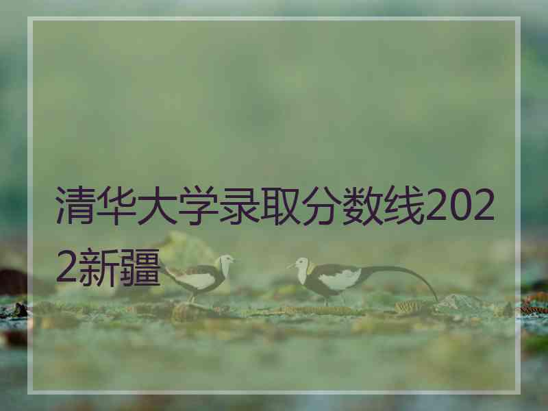 清华大学录取分数线2022新疆