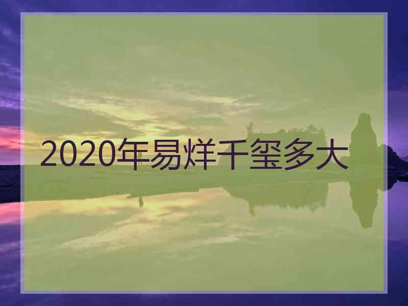 2020年易烊千玺多大