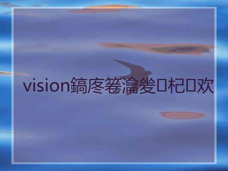 vision鎬庝箞瀹夎杞欢