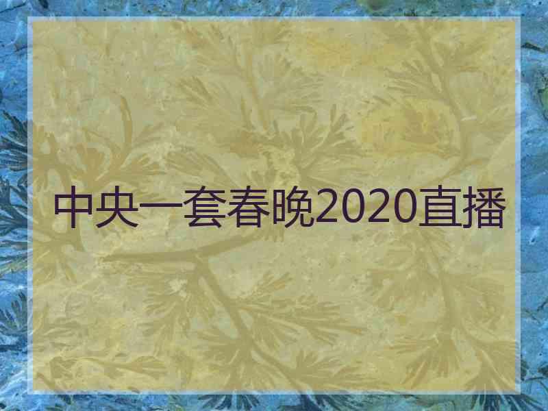 中央一套春晚2020直播