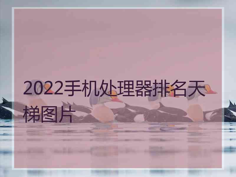 2022手机处理器排名天梯图片