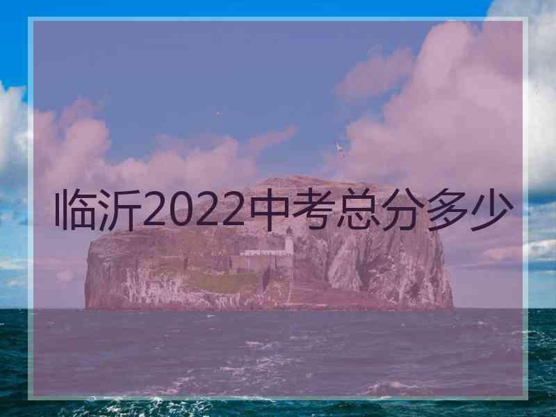 临沂2022中考总分多少