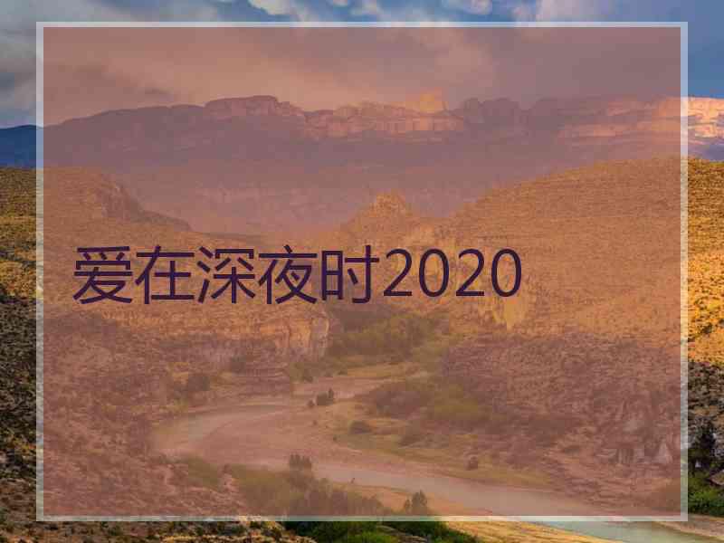 爱在深夜时2020