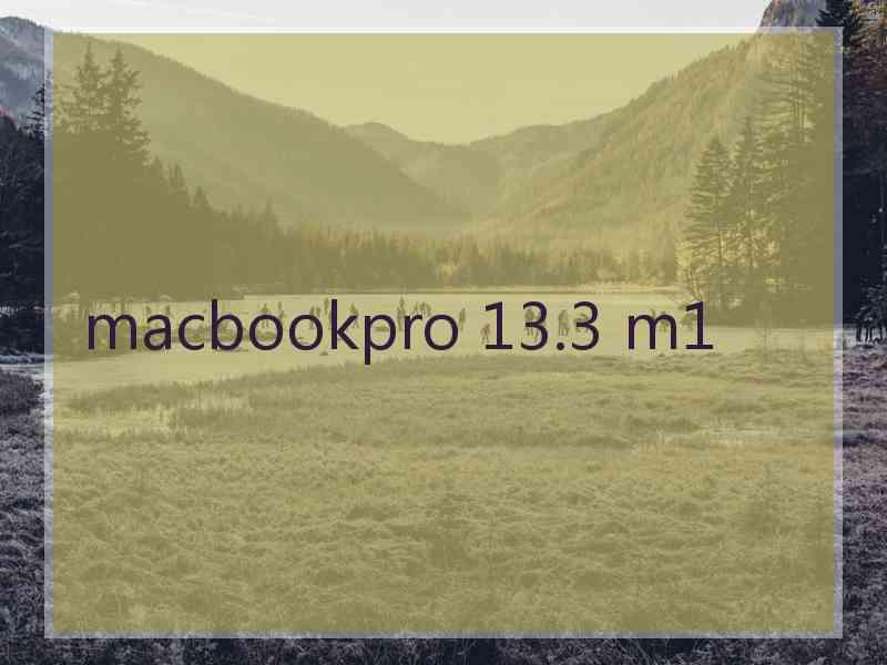 macbookpro 13.3 m1