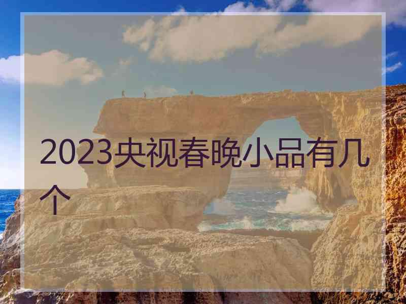 2023央视春晚小品有几个