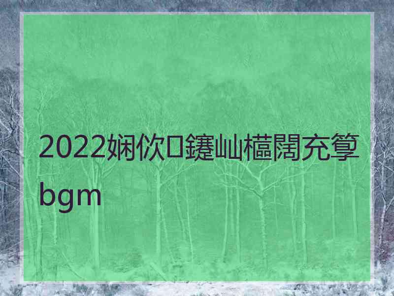 2022娴佽鑳屾櫙闊充箰bgm