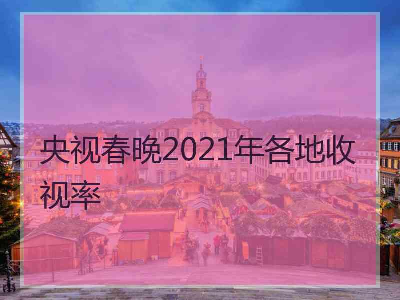 央视春晚2021年各地收视率