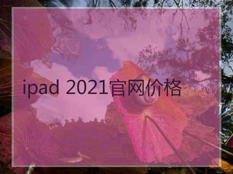 ipad 2021官网价格