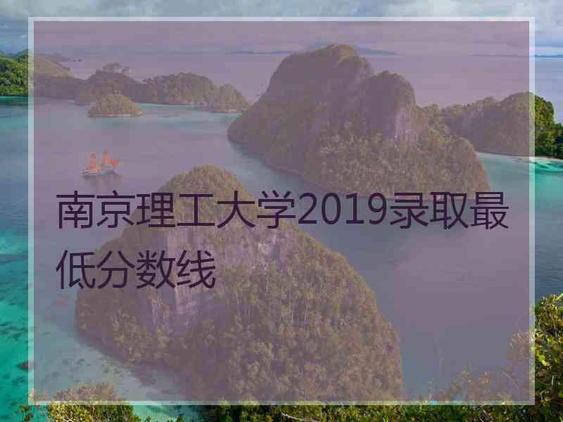 南京理工大学2019录取最低分数线