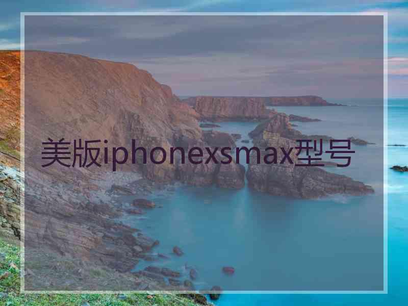 美版iphonexsmax型号