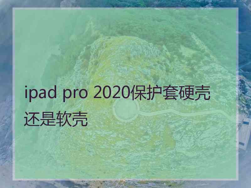 ipad pro 2020保护套硬壳还是软壳