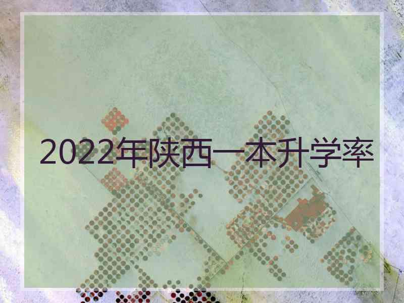 2022年陕西一本升学率