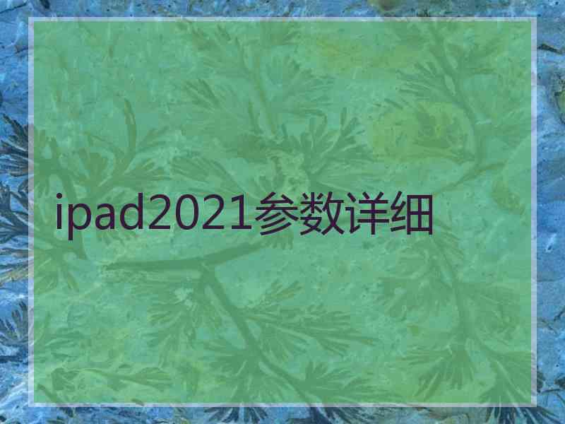 ipad2021参数详细