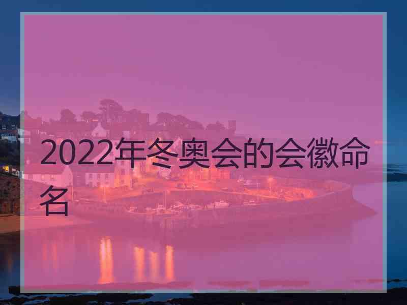 2022年冬奥会的会徽命名