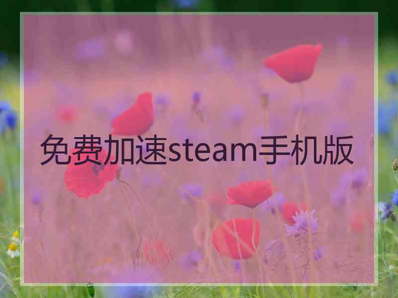 免费加速steam手机版