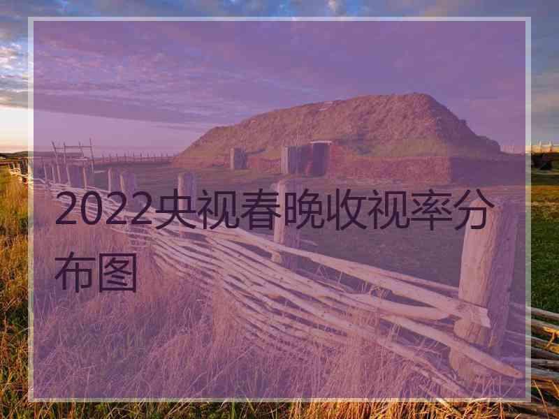 2022央视春晚收视率分布图