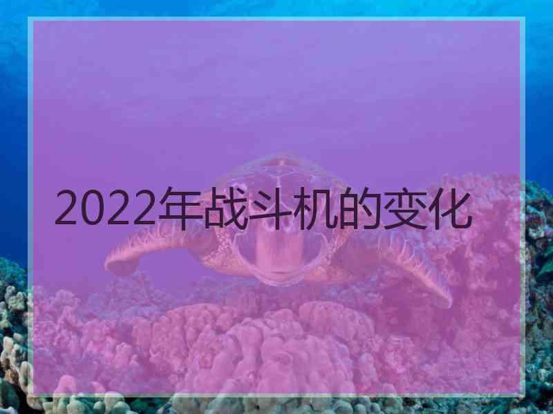 2022年战斗机的变化