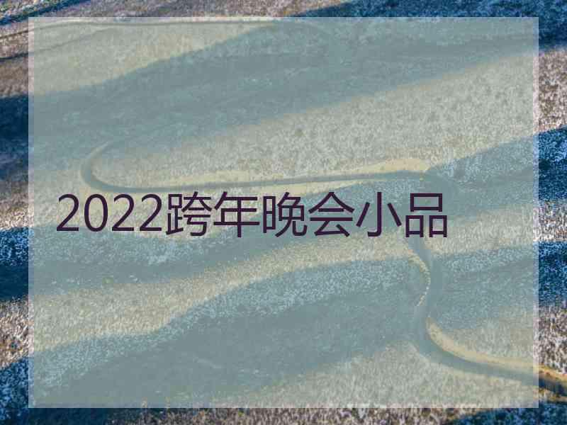 2022跨年晚会小品