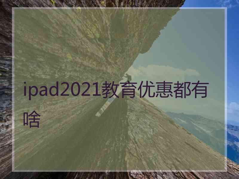 ipad2021教育优惠都有啥