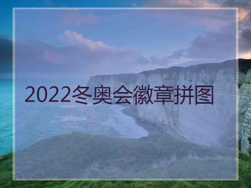 2022冬奥会徽章拼图