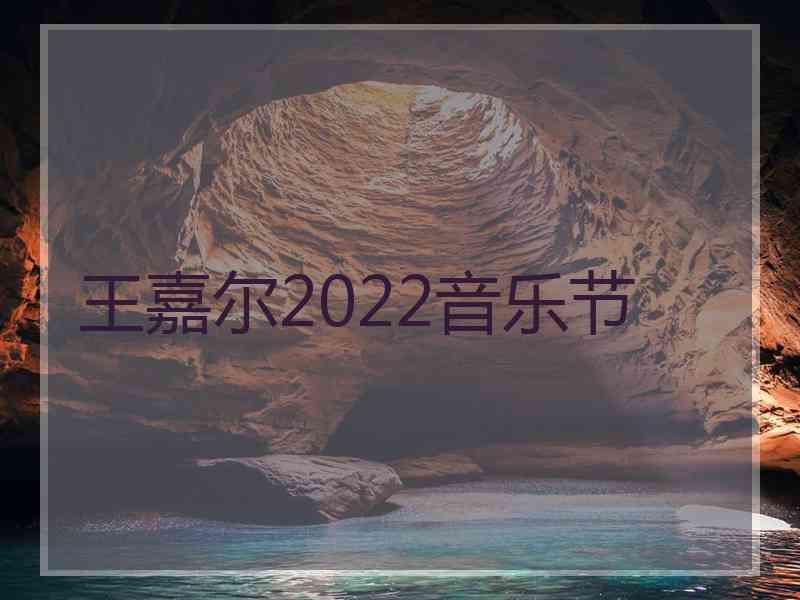 王嘉尔2022音乐节