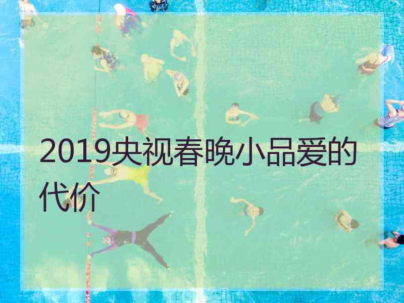 2019央视春晚小品爱的代价