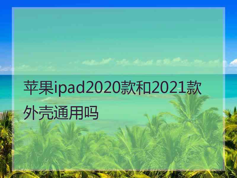 苹果ipad2020款和2021款外壳通用吗