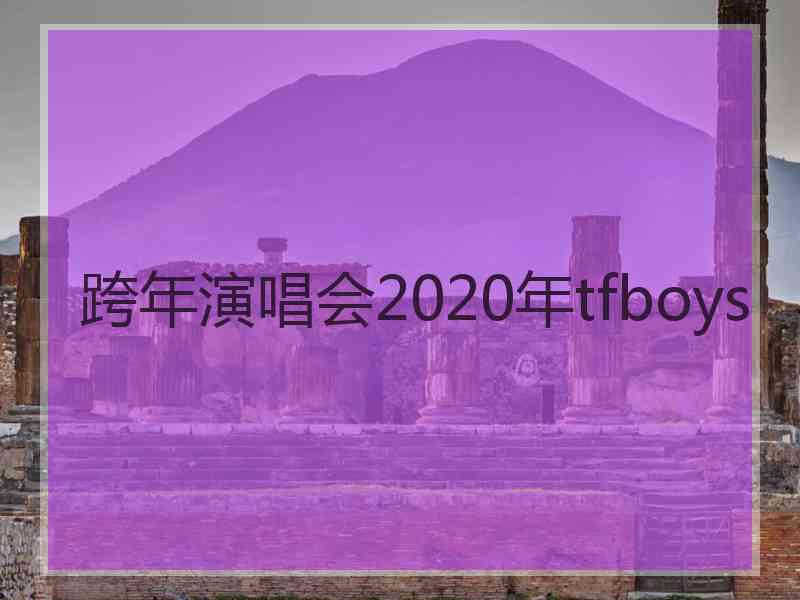 跨年演唱会2020年tfboys