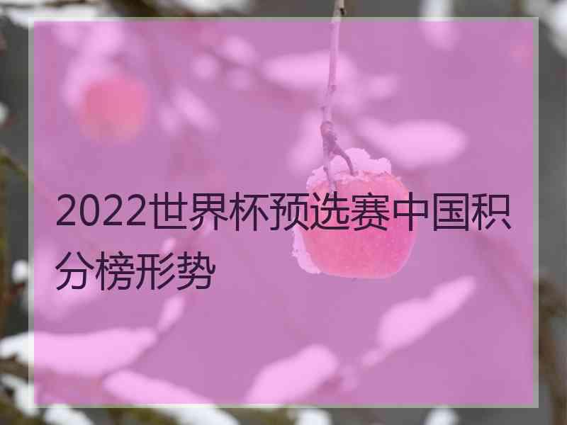 2022世界杯预选赛中国积分榜形势