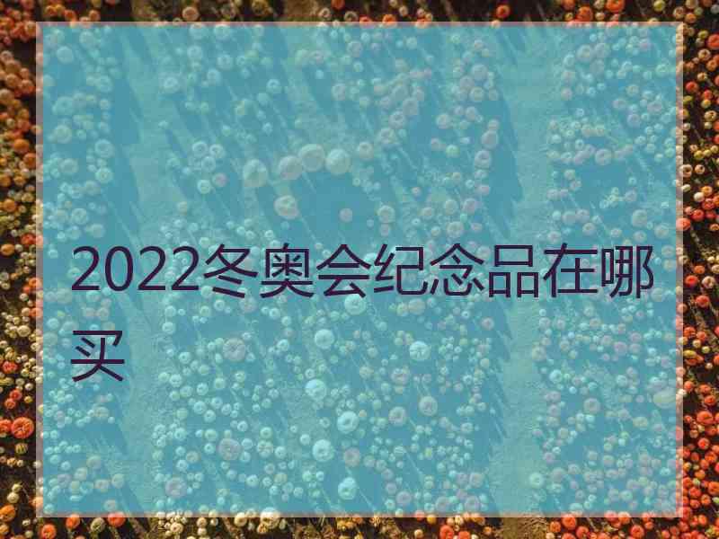 2022冬奥会纪念品在哪买