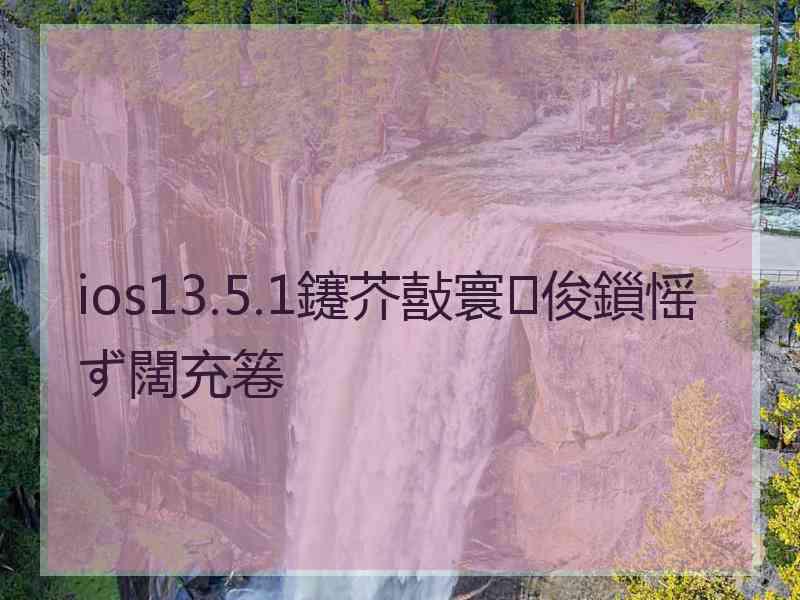 ios13.5.1鑳芥敼寰俊鎻愮ず闊充箞