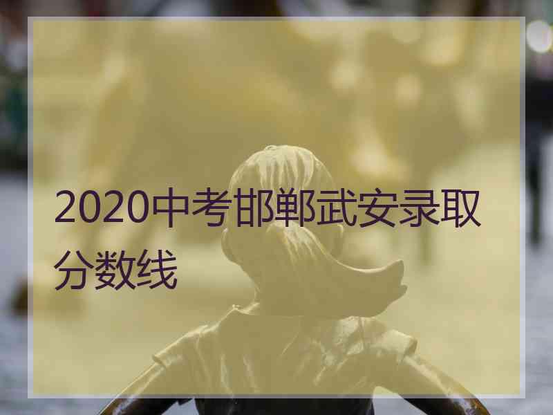 2020中考邯郸武安录取分数线