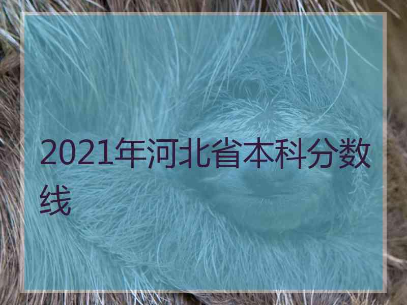 2021年河北省本科分数线