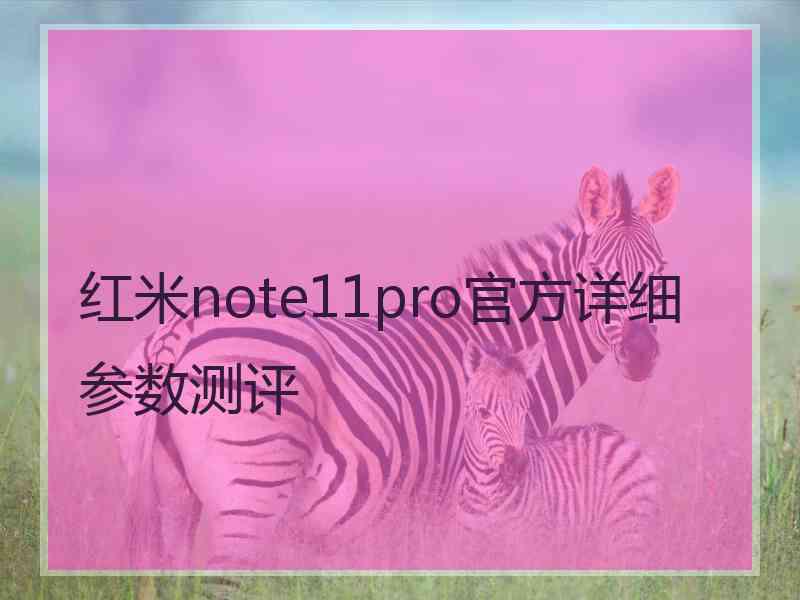 红米note11pro官方详细参数测评