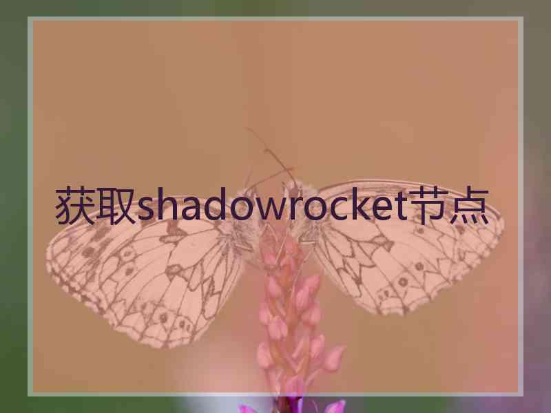 获取shadowrocket节点