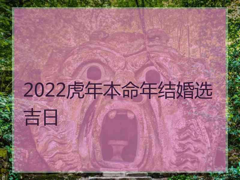 2022虎年本命年结婚选吉日