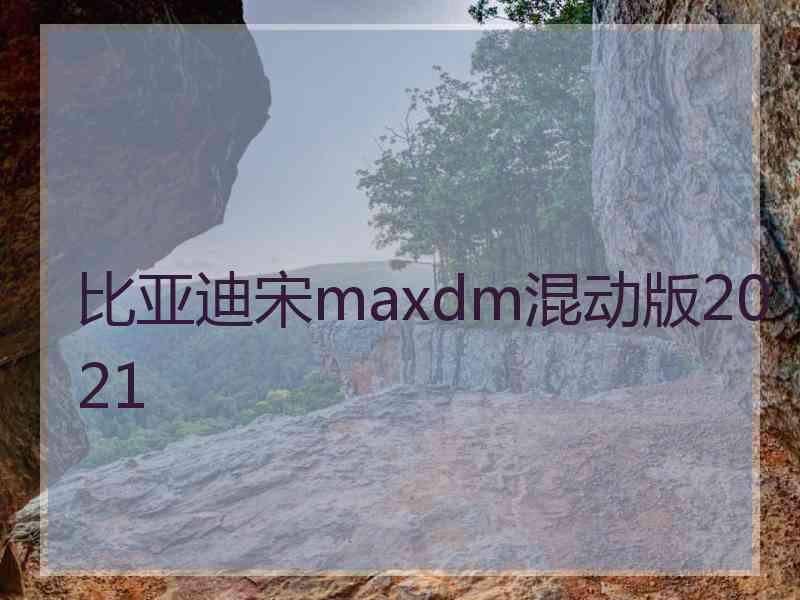 比亚迪宋maxdm混动版2021