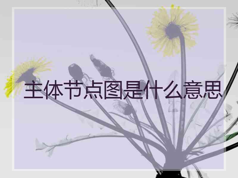 主体节点图是什么意思