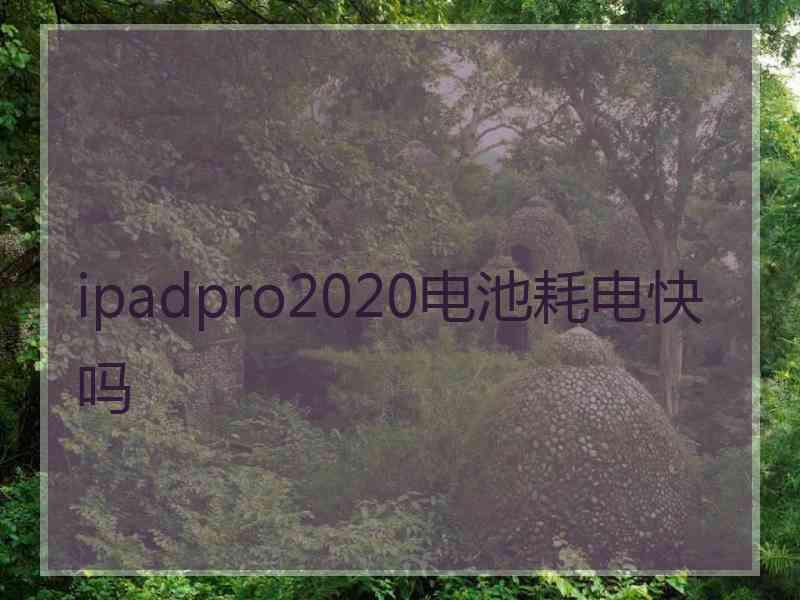 ipadpro2020电池耗电快吗