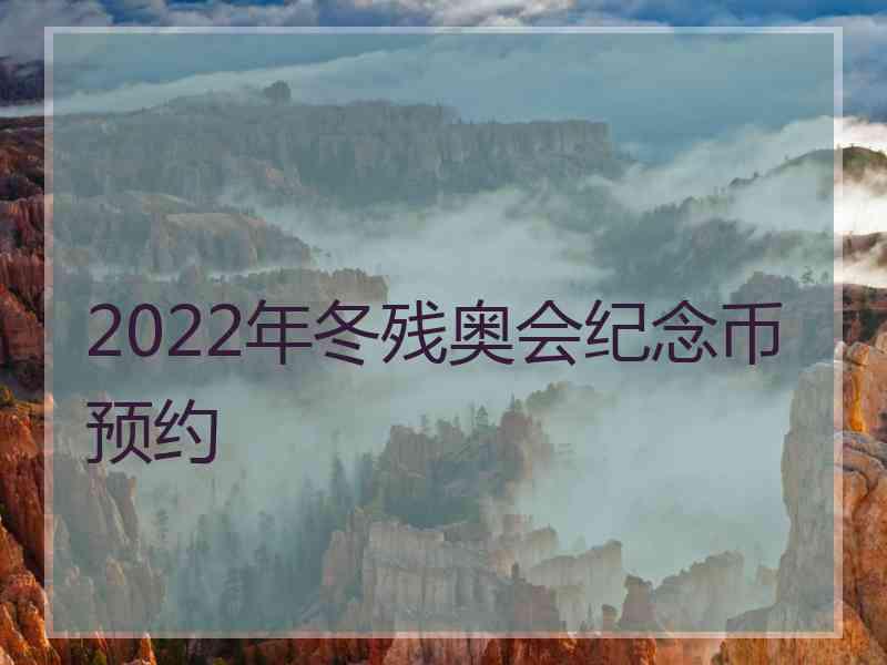 2022年冬残奥会纪念币预约